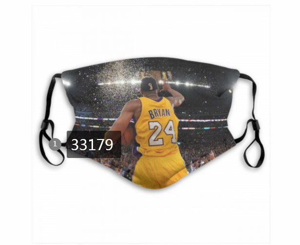 2021 NBA Los Angeles Lakers #24 kobe bryant 33179 Dust mask with filter->nba dust mask->Sports Accessory